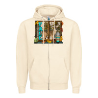 Sandshell White Tailed Buck Fall Zipper Hoodie - LillyAllenDesigns