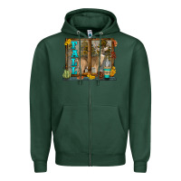 Sports Green White Tailed Buck Fall Zipper Hoodie - LillyAllenDesigns