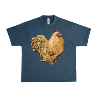 Midnight Navy cochin rooster Urban Heavy Tee - LillyAllenDesigns
