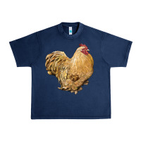 Navy cochin rooster Urban Heavy Tee - LillyAllenDesigns