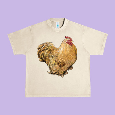Cochin Rooster Urban Heavy Tee Designed By Lillyallendesigns