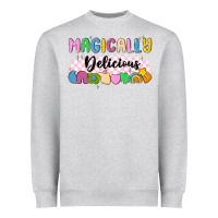 Heather Grey magically delicious Heavyweight Sweatshirt - MaliasSmallBusiness