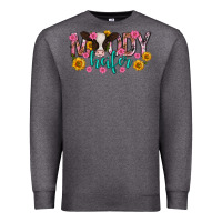 Charcoal Heather Moody Heifer Mother's Day Premium Sweatshirt - texasbilliewilder