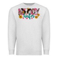 Oatmeal Heather Moody Heifer Mother's Day Premium Sweatshirt - texasbilliewilder