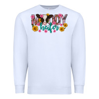White Moody Heifer Mother's Day Premium Sweatshirt - texasbilliewilder