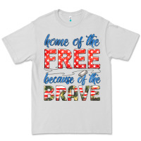 Dove Grey home of the free because of the brave Premium Tee - HRA Design Shop
