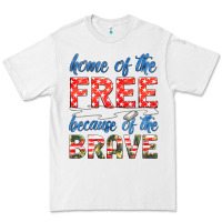 White home of the free because of the brave Premium Tee - HRA Design Shop