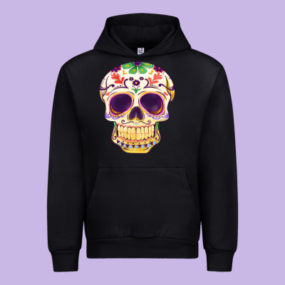 Cinco De Mayo Skull Urban Hoodie Designed By Fadigitalartstudio