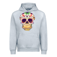 Heather Grey Cinco de mayo skull Urban Hoodie - FaDigitalArtStudio