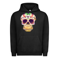 Pigment Black Cinco de mayo skull Urban Hoodie - FaDigitalArtStudio
