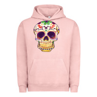 Pigment Salmon Cinco de mayo skull Urban Hoodie - FaDigitalArtStudio