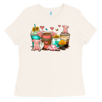 Bone pigs coffee cups Ladies Tee - Zillion Design Studio