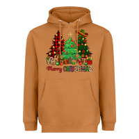 Meerkat merry christmas trees Heavyweight Hoodie - NancyCooperArtShop