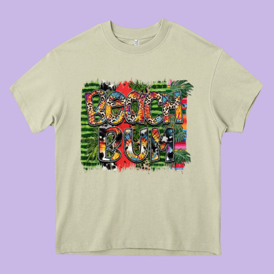 Beach Bum Heavy Core Tee Designed By Sublimationcraftshop