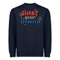 Navy 4th of july america shake your sparkler Heavyweight Sweatshirt - MaliasSmallBusiness