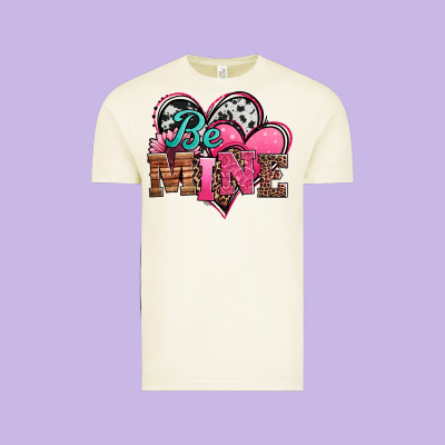 Valentines Day Western Hearts Be Mine Vintage Tee Designed By Jasminsmagicworld