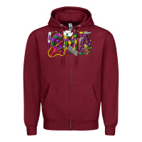 Burgundy CMA Certified Medical Assistant Mardi Gras Zipper Hoodie - LillyAllenDesigns
