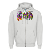 Dove Grey CMA Certified Medical Assistant Mardi Gras Zipper Hoodie - LillyAllenDesigns