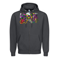 Smoke CMA Certified Medical Assistant Mardi Gras Zipper Hoodie - LillyAllenDesigns