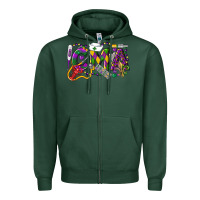 Sports Green CMA Certified Medical Assistant Mardi Gras Zipper Hoodie - LillyAllenDesigns