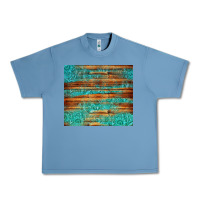 Pebble Blue turquoise  leather and wooden pattern tumbler Urban Heavy Tee - Jasminsmagicworld