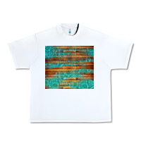 White turquoise  leather and wooden pattern tumbler Urban Heavy Tee - Jasminsmagicworld