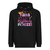 Black nana of the birthday princess Heavyweight Hoodie - NancyCooperArtShop
