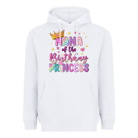 White nana of the birthday princess Heavyweight Hoodie - NancyCooperArtShop