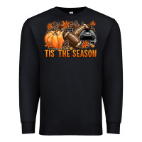 Black Tis' the season Football black helmet Premium Sweatshirt - NancyCooperArtShop