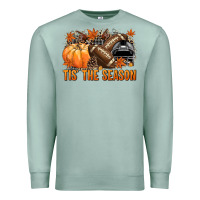 Seafoam Tis' the season Football black helmet Premium Sweatshirt - NancyCooperArtShop