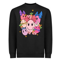 Black soft pink easter Heavyweight Sweatshirt - MaliasSmallBusiness
