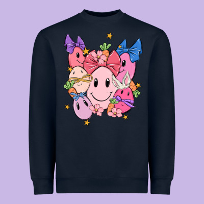 Soft Pink Easter Heavyweight Sweatshirt Designed By Maliassmallbusiness