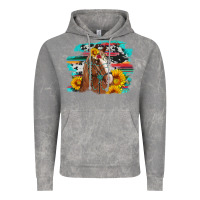 Cloud Rock horse with sunflowers Vintage Hoodie - Artiststas