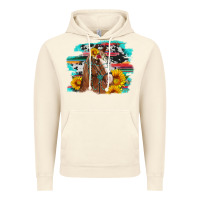 Vintage Artic horse with sunflowers Vintage Hoodie - Artiststas