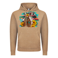 Vintage Coffee horse with sunflowers Vintage Hoodie - Artiststas