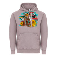 Vintage Zinc horse with sunflowers Vintage Hoodie - Artiststas