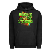 Pigment Black St. Patrick's Day Pinches get stitches Urban Hoodie - OliviaCreatesArt