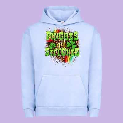 St. Patrick's Day Pinches Get Stitches Urban Hoodie Designed By Oliviacreatesart