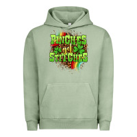 Pigment Oil Green St. Patrick's Day Pinches get stitches Urban Hoodie - OliviaCreatesArt