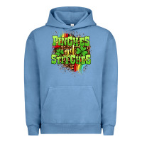 Pigment Pebble Blue St. Patrick's Day Pinches get stitches Urban Hoodie - OliviaCreatesArt