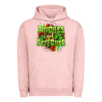 Pigment Salmon St. Patrick's Day Pinches get stitches Urban Hoodie - OliviaCreatesArt