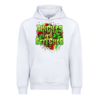 White St. Patrick's Day Pinches get stitches Urban Hoodie - OliviaCreatesArt
