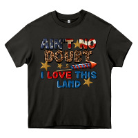 Asphalt Ain't no doubt i love this land 4th of july Heavy Core Tee - CowGirlArtShop