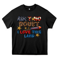 Black Ain't no doubt i love this land 4th of july Heavy Core Tee - CowGirlArtShop