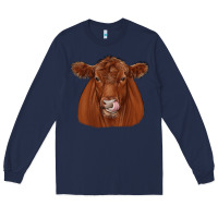 Navy red angus Long Sleeve Tee - JahusDesignShop