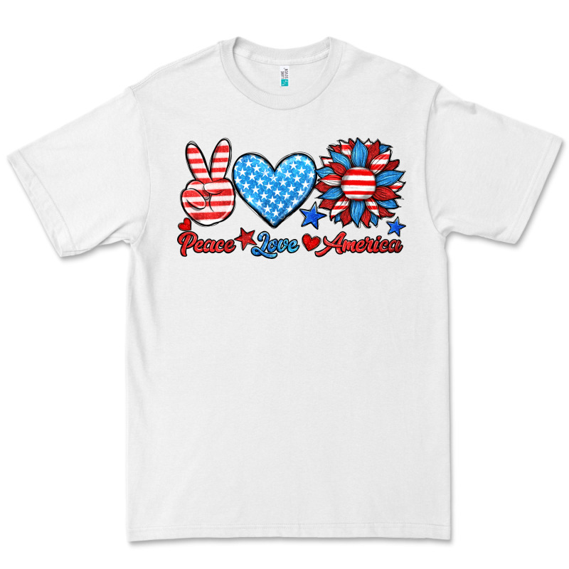 Peace Love America Premium Tee by HRA Design Shop | Teevron