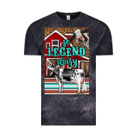 Cloud Black Western So Legend Dairy Holstein Cow Vintage Tee - LillyAllenDesigns