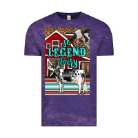 Cloud Purple Western So Legend Dairy Holstein Cow Vintage Tee - LillyAllenDesigns