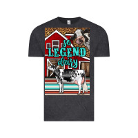 Vintage Black Western So Legend Dairy Holstein Cow Vintage Tee - LillyAllenDesigns