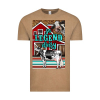 Vintage Coffee Western So Legend Dairy Holstein Cow Vintage Tee - LillyAllenDesigns